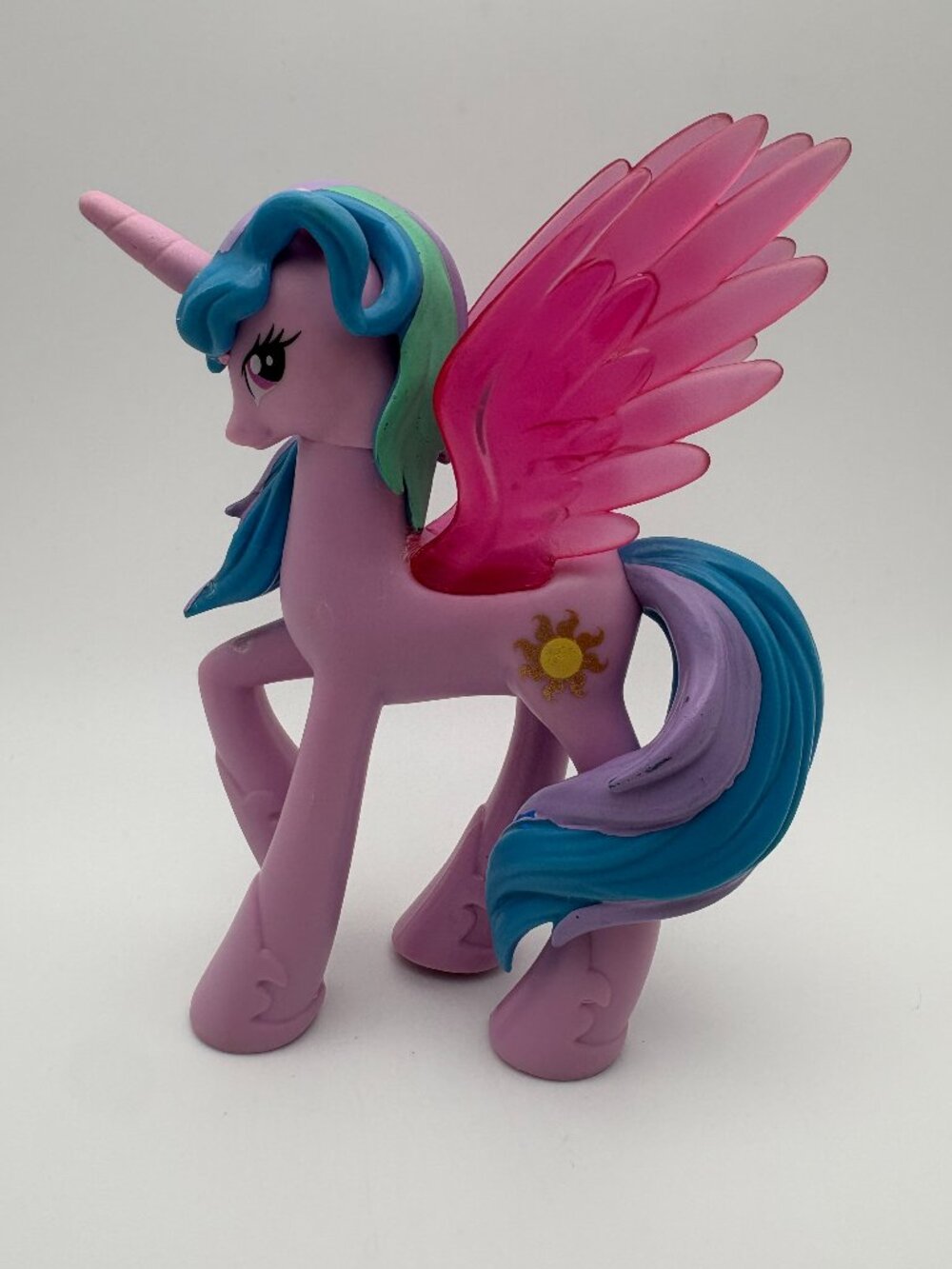 My Little Pony (MLP) Princess Celestia Molded Hair 5" *notes* 2010 (SKU: 723TO)